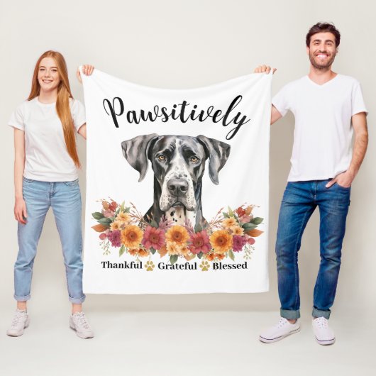 Prachtig Dankbare Gezegende Cute Hond Fleece Deken (In situ)