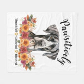 Prachtig Dankbare Gezegende Cute Hond Fleece Deken (Voorkant (Horizontaal))
