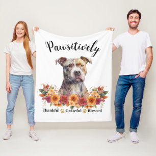 Prachtig Dankbare Gezegende Cute Hond Fleece Deken
