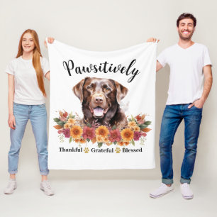 Prachtig Dankbare Gezegende Cute Hond Fleece Deken