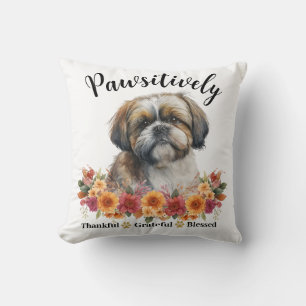 Prachtig Dankbare Gezegende Cute Hond Kussen