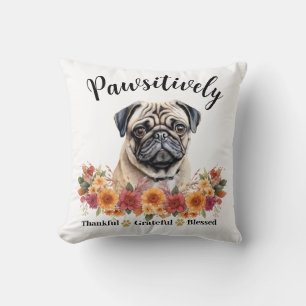 Prachtig Dankbare Gezegende Cute Hond Kussen
