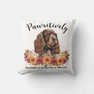 Prachtig Dankbare Gezegende Cute Hond Kussen