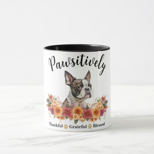 Prachtig Dankbare Gezegende Cute Hond Mok (Midden)