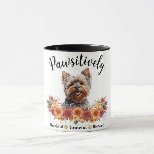 Prachtig Dankbare Gezegende Cute Hond Mok (Midden)
