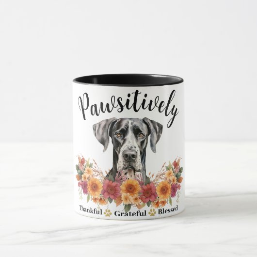 Prachtig Dankbare Gezegende Cute Hond Mok (Midden)