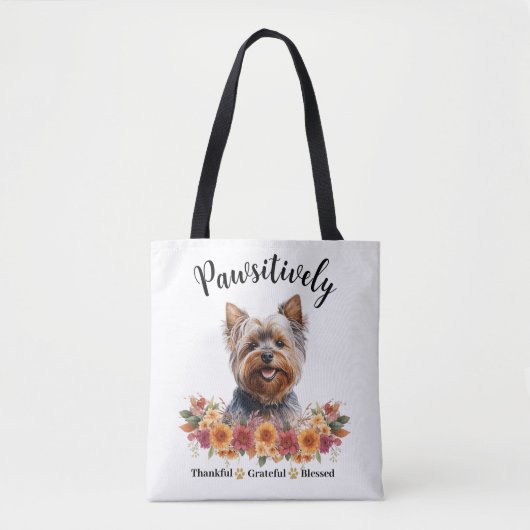 Prachtig Dankbare Gezegende Cute Hond Tote Bag (Voorkant)