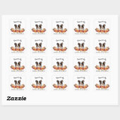Prachtig Dankbare Gezegende Cute Hond Vierkante Sticker (Vel)