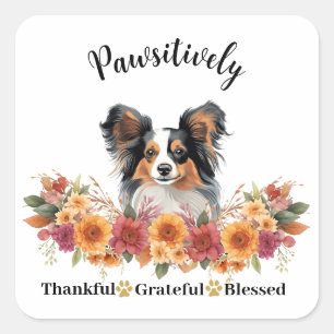 Prachtig Dankbare Gezegende Cute Hond Vierkante Sticker