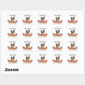 Prachtig Dankbare Gezegende Cute Hond Vierkante Sticker (Vel)
