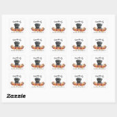 Prachtig Dankbare Gezegende Cute Hond Vierkante Sticker (Vel)
