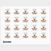 Prachtig Dankbare Gezegende Cute Hond Vierkante Sticker (Vel)