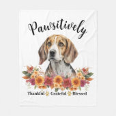 Prachtig Dankbare Gezegende Moppige Hond Fleece Deken (Voorkant)
