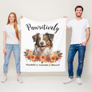Prachtig Dankbare Gezegende Moppige Hond Fleece Deken