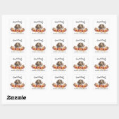Prachtig Dankbare Gezegende Moppige Hond Vierkante Sticker (Vel)