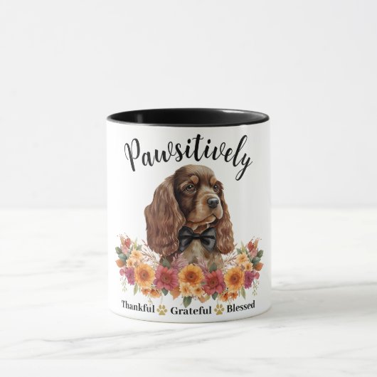 Prachtig Dankbare Gezegende Schattige Hond Mok (Midden)
