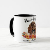 Prachtig Dankbare Gezegende Schattige Hond Mok (Voorkant links)