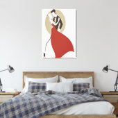 Prachtig danspaar canvas afdruk (Insitu (Slaapkamer))