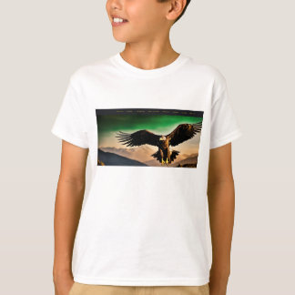 Prachtig Dark-Theme Eagle Art Website Design T-shirt