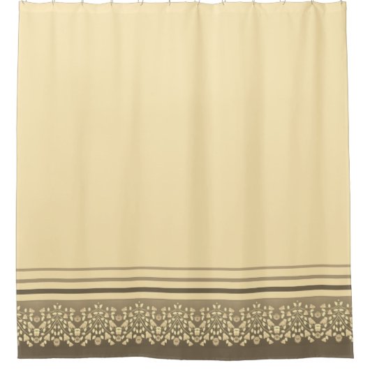 Prachtig decoratief patroon met accenten douchegordijn (Voorkant)