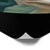 Prachtig denken met grote ogen afdrukken in Jasmin Poster (Hoek)