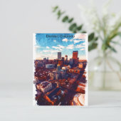 Prachtig Denver Colorado City Uitzicht Briefkaart (Staand voorkant)