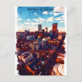 Prachtig Denver Colorado City Uitzicht Briefkaart (Voorkant)