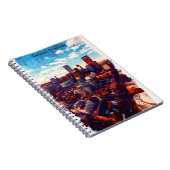 Prachtig Denver Colorado City Uitzicht Notitieboek (Rechterzijde)
