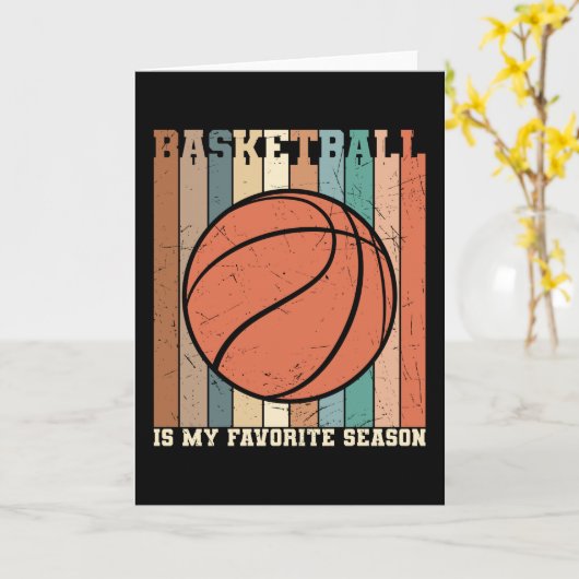 Prachtig design voor basketbal kaart (Gele Bloem)