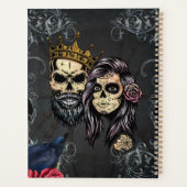 Prachtig donker gotisch bruiloft ontwerp met sched planner (Achterkant)