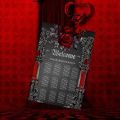 Prachtig donker gotisch trouwontwerp. poster