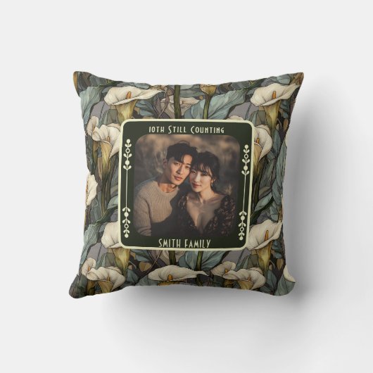 Prachtig doordacht 10e Jubileum Sierkussen (Achterkant)