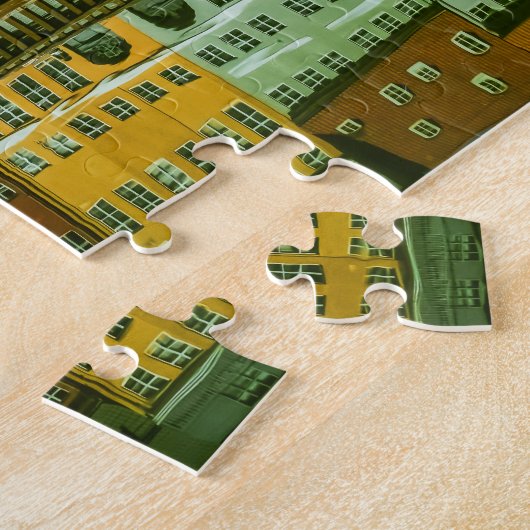 prachtig dorp legpuzzel (Zijkant)