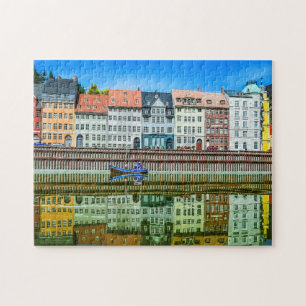 prachtig dorp legpuzzel