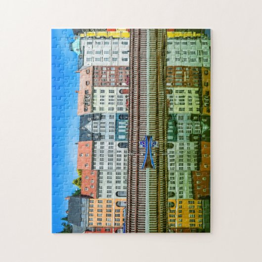 prachtig dorp legpuzzel (Verticaal)