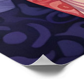 Prachtig Drag Queen Rood Haar Poster (Hoek)