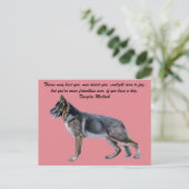 Prachtig Duits Briefkaart van Shepherd met gedicht (Staand voorkant)