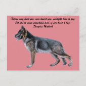 Prachtig Duits Briefkaart van Shepherd met gedicht (Voorkant)