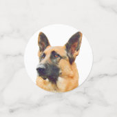 Prachtig Duits herdersportret voor feesten Confetti (Kleine voorkant)