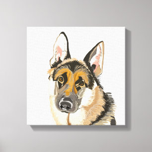 Prachtig Duits Shepherd Canvas Afdruk