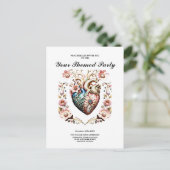 Prachtig edel hart. briefkaart (Staand voorkant)