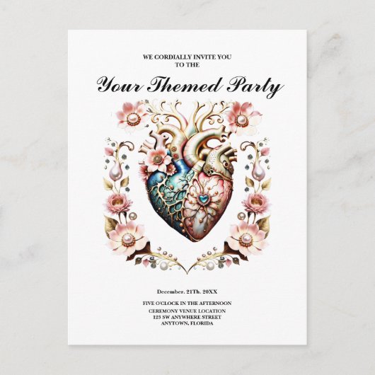 Prachtig edel hart. briefkaart (Voorkant)