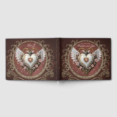 Prachtig edel steampunk hart met vleugels. gastenboek (Volledig)