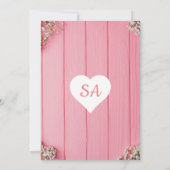 Prachtig één, eerste verjaardag uitnodiging (Achterkant)