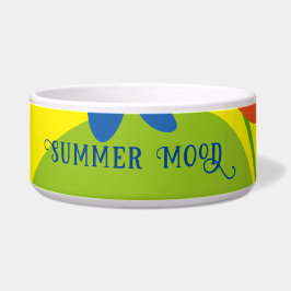 Prachtig eenvoudig zomerbloemenontwerp voerbakje