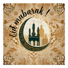 Prachtig "Eid Mubarak" Perfect Poster