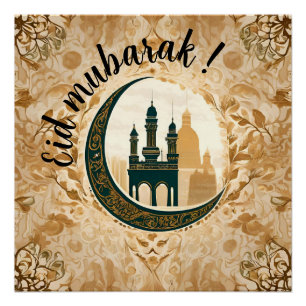 Prachtig "Eid Mubarak" Perfect Poster