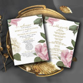 Prachtig Elegant Botanical Wedding Programme