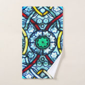 Prachtig Elegant Glas in lood uit Notre Dame Bad Handdoek (Handdoek)