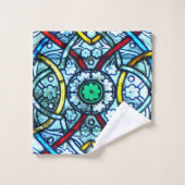 Prachtig Elegant Glas in lood uit Notre Dame Bad Handdoek (Wasdoekje)
